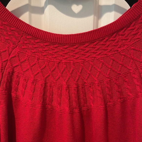 Kim Rodgers Red sweater 1X - Picture 2 of 5